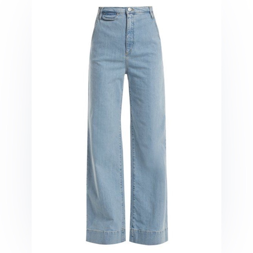 KATHARINE HAMNETT Sz 29 Light wash ANITA HIGH RISE FLARE Wide leg JEANS - Picture 3 of 7